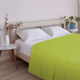 ECOMMERC3 Extra zacht en comfortabel laken, 105 cm, pistachekleurig, gemaakt in Spanje, ademend, onderhoudsarm