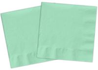 Ciao - Papieren servetten FSC composteerbaar (33 x 33 cm, dubbellaag), 20 stuks, mintgroen