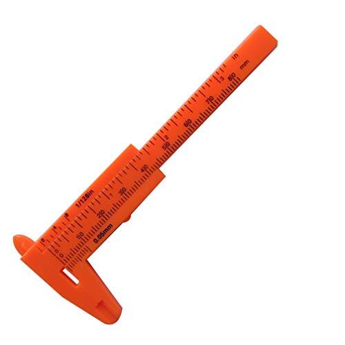 VOSAREA 80mm Vernier Caliper Mini Plastic Helpful Practical Sliding Caliper for Jewelry Button Size Measuring