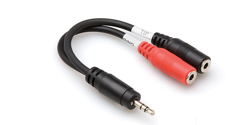 Hosa Technology YMM-261 audio kabel 3.5mm 2 x 3.5mm Zwart, Rood