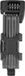 Abus Bordo Lite 6055C/85 SH Folding Lock - Black
