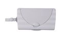 Ubbi On-The-Go dispenser voor babydoekjes, draagbare doekjeshouder voor op reis, luiertasaccessoire, must have voor pasgeborenen, herbruikbare doekjeshouder, grijs