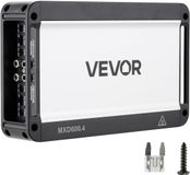 VEVOR 4-Kanaals Auto-Versterker, Klasse D Brugversterker, Max. 4 X 420 W Bij 4 Ohm / 4 X 600 W Bij 2 Ohm, Krachtige Versterker voor SUV's, Pick-Ups en Terreinwagens, Multi-Kanaals Audioversterker