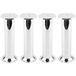 cyclingcolors 4 pieds pour meubles Ø32 mm hauteur 150 mm en aluminium avec réglage 10 mm universels pour canapé armoire cuisine salle de bain chromé brillant