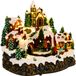 vidaXL Kerstdorp met trein SALO 25,5 x 20 x 23 cm Hars Meerkleurig