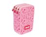 MILAN Pennenetui met 3 etages met speciale inhoud Flowicorn, roze