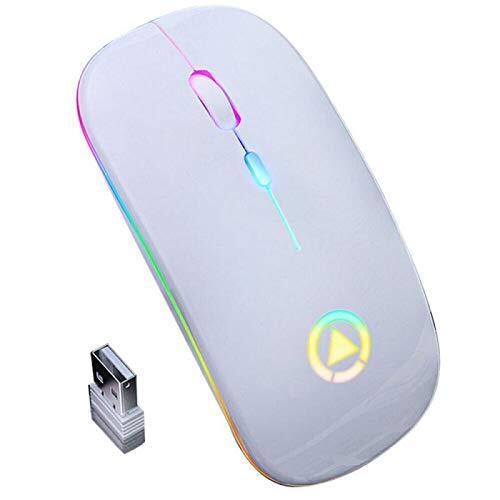 n/a 2.4 GHz draadloze optische muis muis USB oplaadbare 1600 DPI RGB gaming muis PC laptop muis geluidsarm muis 03