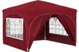 vidaXL - Pop-up Feesttent - 290 x 290 x 245 cm - Bordeauxrood