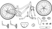vidaXL Kinderfiets 16 Inch Wit