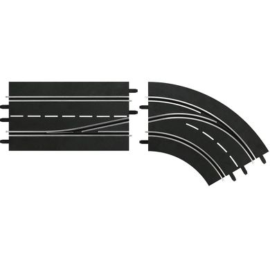 Carrera DIGITAL 132/124 Spoorwissel bocht rechts binnen naar buiten - 4007486303645