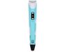 OrangeCartB.V Stylo d'impression 3D bleu pour enfants avec livre de coloriage pliable et housses de doigts