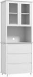 HOMCOM Keukenkast MDF 68x38x172cm Wit