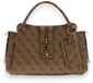 GUESS Yvonne Logo Girlfriend Satchel handtas Latte Logo beige