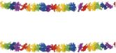 Merkloos / Sans marque Boland Hawaii versiering - 2x - 3 meter - multicolor - polyester - bloemenslinger - tropisch thema