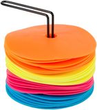 Spordas Neonkleuren Spot Markers Set - 24 stuks - Speelveldmarkering.