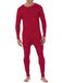 Fruit of the Loom Premium Thermal Union Suit Pyjamabroek voor heren, Rood/uitstapje, effen (Getaway Solids), XL