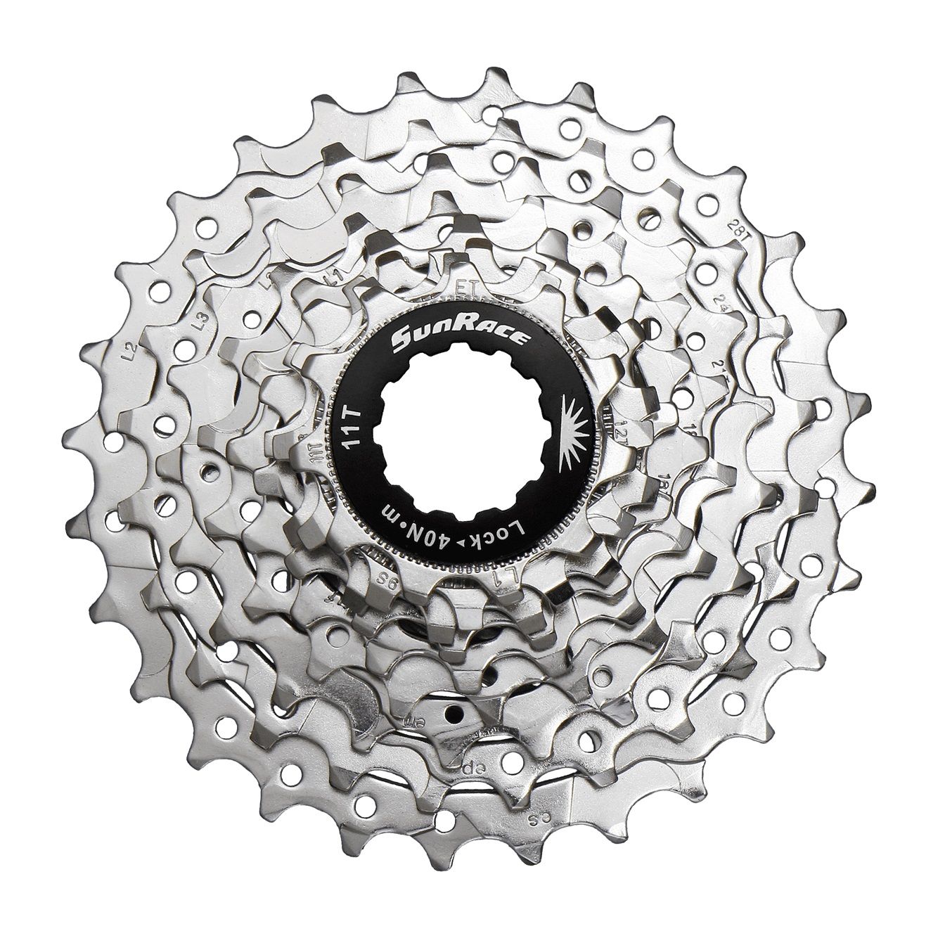 Sunrace Cassette CSR91 9s 11-28T - Silver
