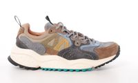 Flower Mountain heren sneaker Solin suède en nylon bruin grijs