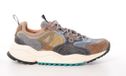 Flower Mountain heren sneaker Solin suède en nylon bruin grijs