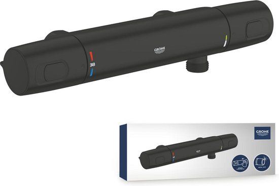 GROHE QuickFix Precision Trend Thermostatische Douchemengkraan - Mat Zwart