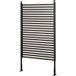 Panneau de clôture de jardin brise-vue en métal extérieur avec pieds ou piquets à planter, modulaire, 93l x 22l x 150h cm