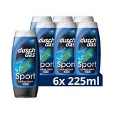 Duschdas 3-in-1 douchegel & shampoo sportdouchebad met Fresh Energy-geurformule zorgt voor een verfrissende start van de dag, 6 x 225 ml