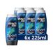 Duschdas 3-in-1 douchegel & shampoo sportdouchebad met Fresh Energy-geurformule zorgt voor een verfrissende start van de dag, 6 x 225 ml