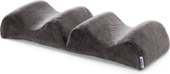 TEMPUR Beenkussen - Traagschuim - Antraciet - Drukverlagend - 20 x 26 x 20 cm