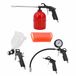 AWTOOLS Pneumatisch Gereedschapsset - 5 Stuks - Spuitpistool - Blaaspistool