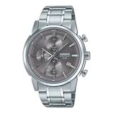 Casio MTP-E510D-8AVDF Heren Polshorloge Zilverkleurig Staal 42mm 5 ATM