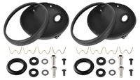 Boîtier de phare rétro pour motos, lot de 2