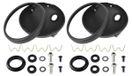Boîtier de phare rétro pour motos, lot de 2