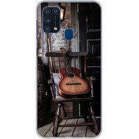 Samsung Galaxy M31 Guitare Bedrukt siliconen hoesje