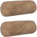 vidaXL Kussensloop - 2 stuks - HEERLEN - Taupe - Ø 15 x 40 cm - Microfiber Fleece