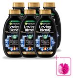 Garnier Loving Blends Magnetische Kool Shampoo - voor vet haar en droge punten - 300 ml - Voordelige verpakking - 6 stuks
