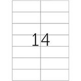 HERMA Premium - Papier - mat - permanent zelf-klevend - wit - 105 x 42.3 mm 1400 etiket(ten)