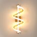 Comely Wandlamp LED Modern, LED Wandlamp Binnen 26W 2925LM, Creatieve Spiraal Wandlampen Goud voor Woonkamer Slaapkamer Gang Trap, 3000K Warm Wit