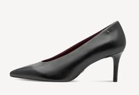 Tamaris Dames Pumps 1-22456-47 003 Zwart Leer Blokhak 5-7cm Maat 38 EU