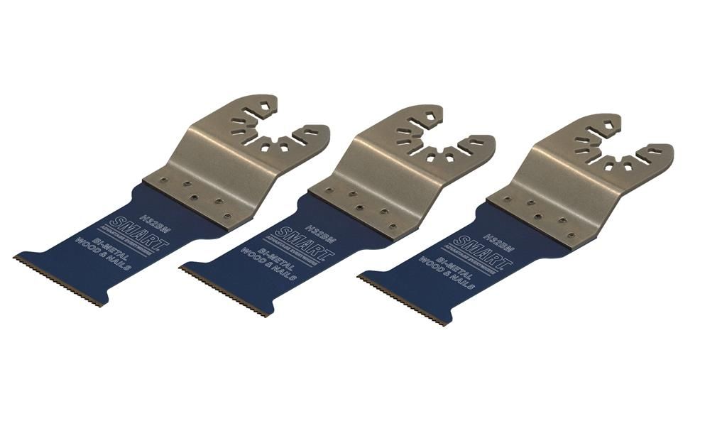 Smart Bi-metaal Multitool Zaagblad - Hout/Non-ferro/Schroeven/Spijkers/Plastic - 32x51mm - 3 stuks