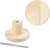 Creativ Company Kapstok 7x5 Cm Geel Hout