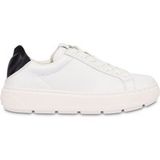 Moschino Baskets en cuir nappa et agneau Blanc Taille : 37