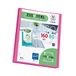 Viquel - Zichtmap voor 160 weergaven A4 - Aanpasbare binder - Gladde en transparante hoezen - Recycle Essential - Roze