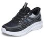 Skechers Garçon Microspec Velocity Grid-Shift Baskets, Black Synthetic Textile Silver & White Trim, 32 EU