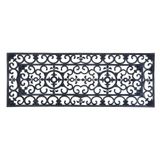 Esschert Design Vuilvangmat, deurmat in zwart rubber, rechthoekig, maat XL, extra breed, ca. 120 cm x 45 cm