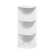 Furinno PASIR Hoekboekenkast met 3 niveaus, open planken, boekenplank, wit