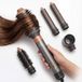 Peach Beauty 5-in-1 Styling Set - Brosse soufflante - Sèche-cheveux - Fer à friser - Brosse volumisante - Gris