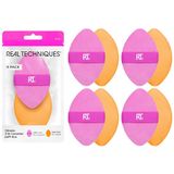 REAL TECHNIQUES 4 Pack Miracle 2-in-1 poederdonsjes