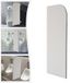 Cloison d'urinoir 40 x 90 cm, cloison murale pour urinoir masculin, urinoir, cloison de séparation pour urinoir, bords arrondis.