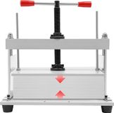 Presse à papier manuelle - Format A4, convient aux livres et magazines - Force de pression de 1,5 tonne - Hauteur de presse de 14,5 cm - Plaque de base de 10 mm d'épaisseur - Blanc