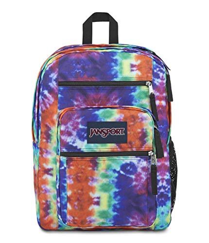 JanSport Big Student Rugzak - 34L - Red/Multi Hippie Days